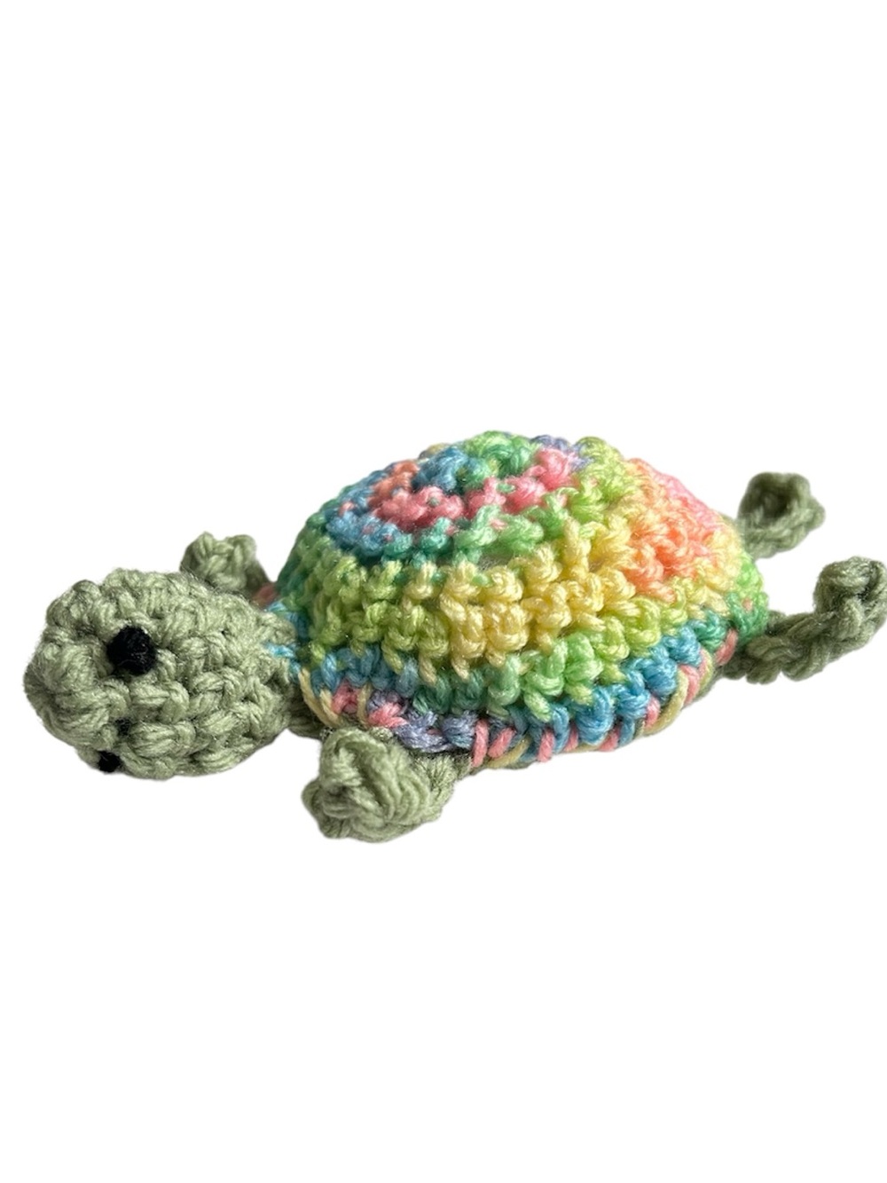 Handmade Rainbow Turtle Cat Toy Potent Organic Catnip Interactive Yarn Toy - Picture 7 of 10